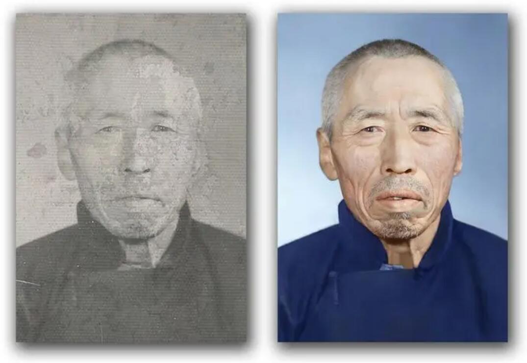 海南藏族破损照片修复-56